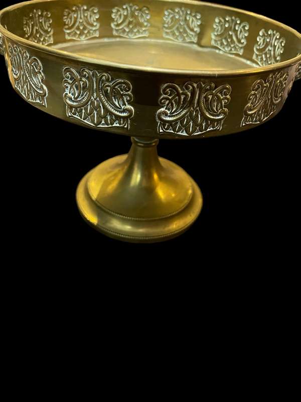 Bowl Brass pedestal