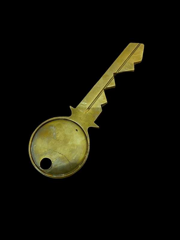 Ornament 21st Key brass large