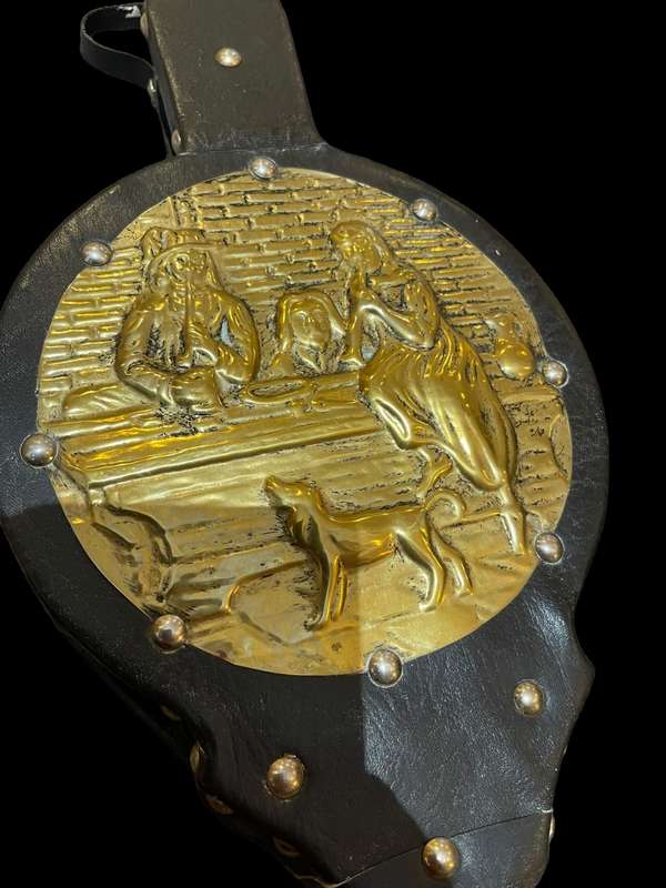 Bellows brass leather