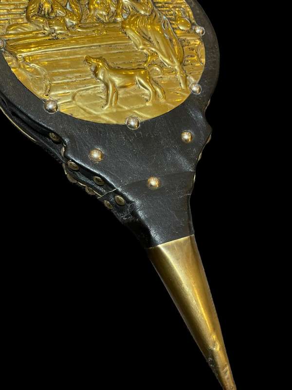 Bellows brass leather