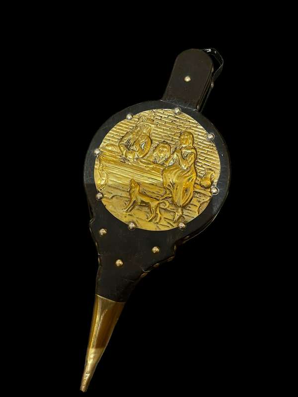 Bellows brass leather
