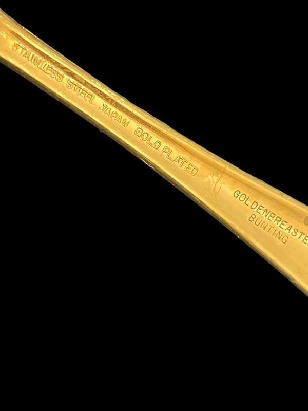 Teaspoons gold plated