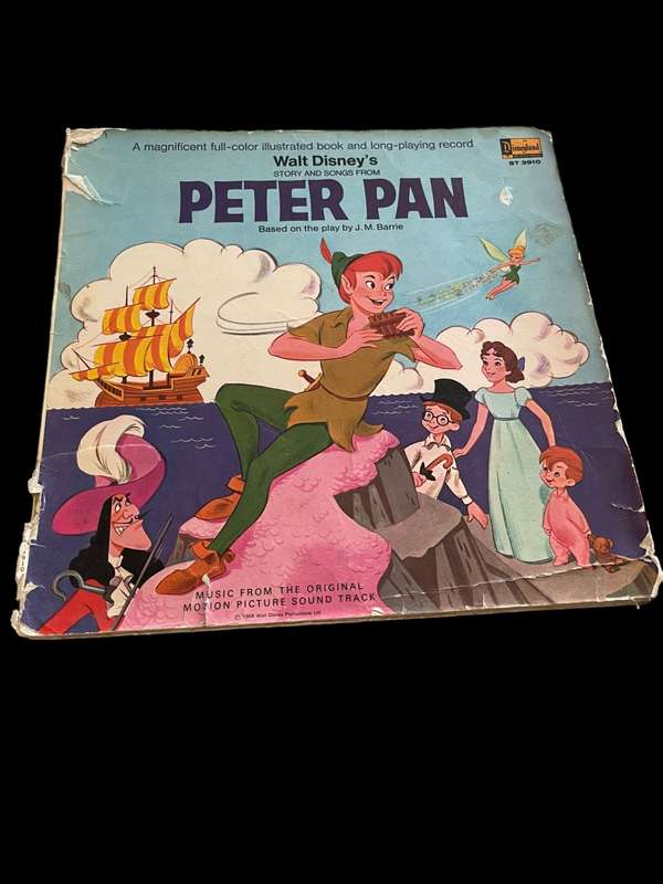 Record/lp Peter Pan vinyl lp& book
