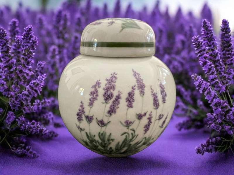 Ginger jar Bavarian lavender