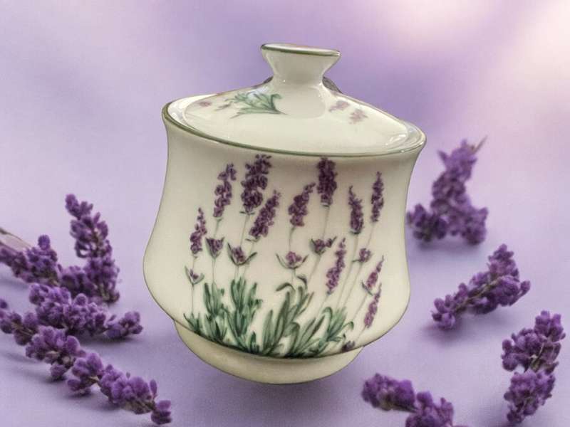Sugar basin Bavarian lavender