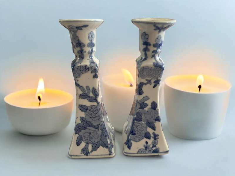 Candle holders Oriental set