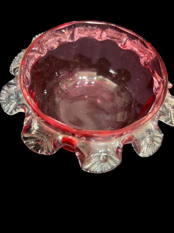 Creamer sugar basin glass