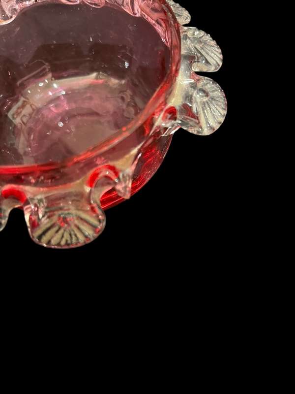 Creamer sugar basin glass