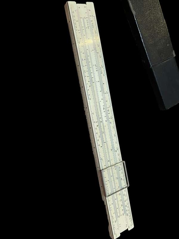 Slide ruler bamboo antique