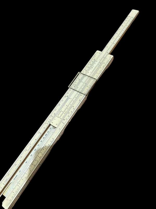 Slide ruler bamboo antique