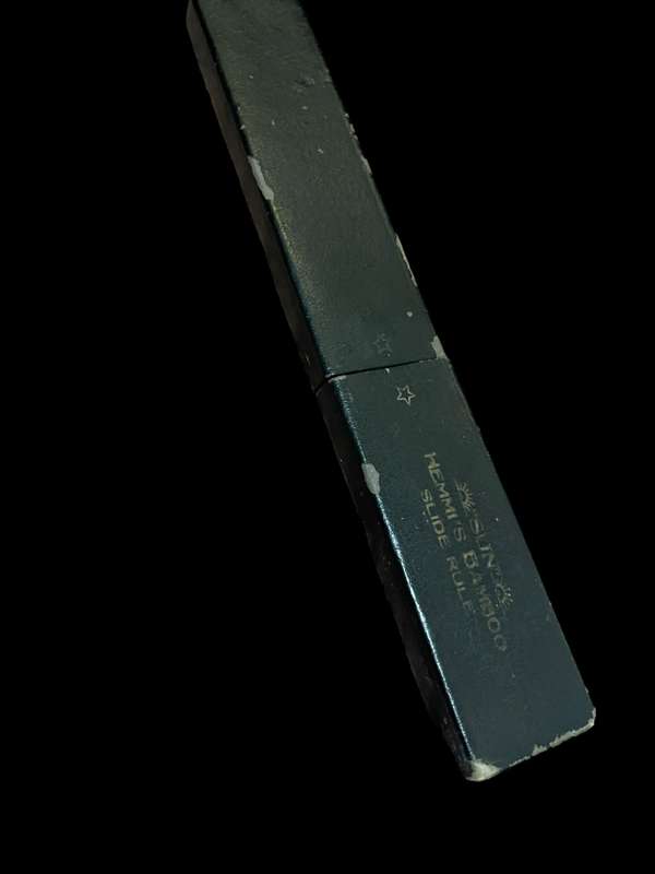Slide ruler bamboo antique