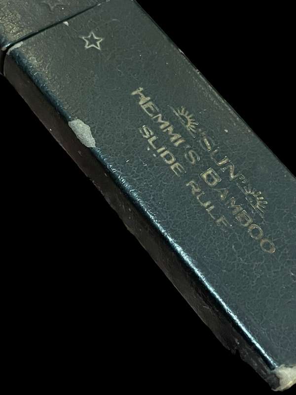 Slide ruler bamboo antique
