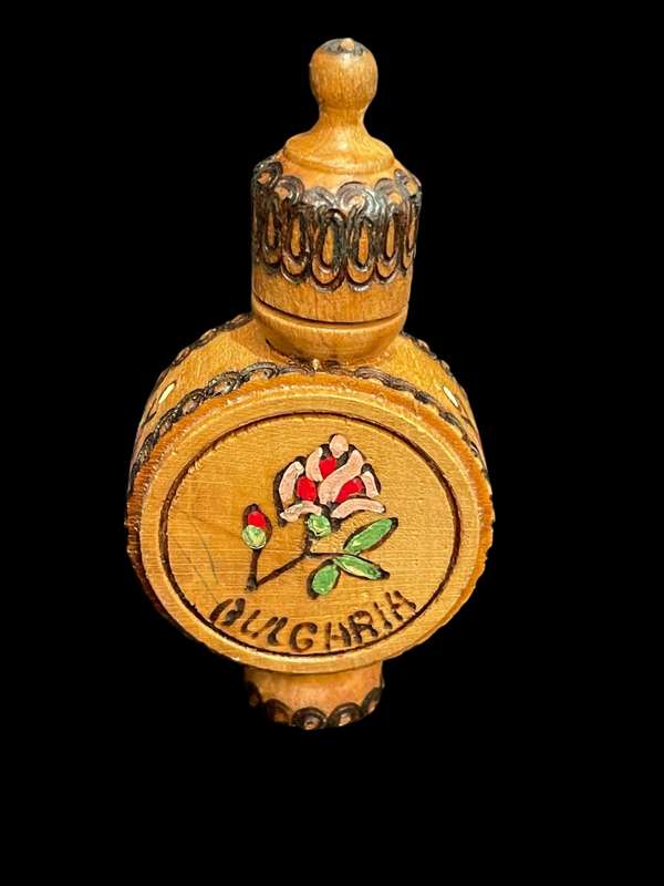 Ornament bottle wood