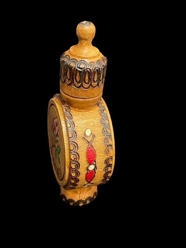 Ornament bottle wood