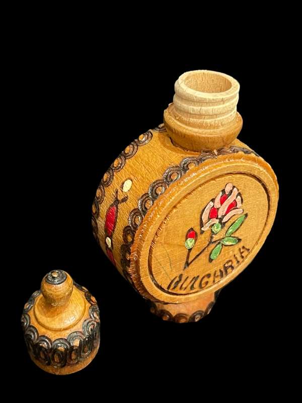 Ornament bottle wood