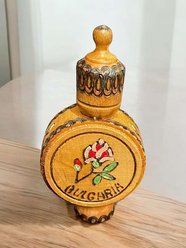 Ornament bottle wood