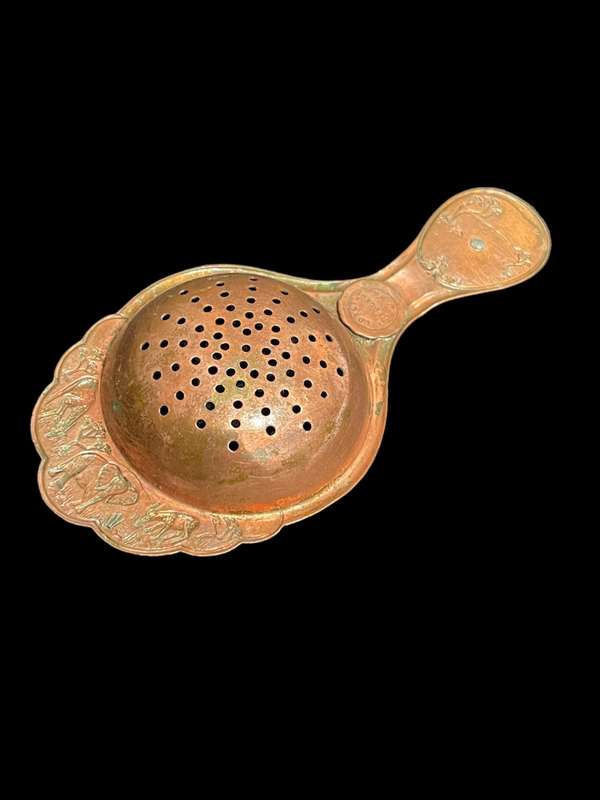 Tea sieve copper
