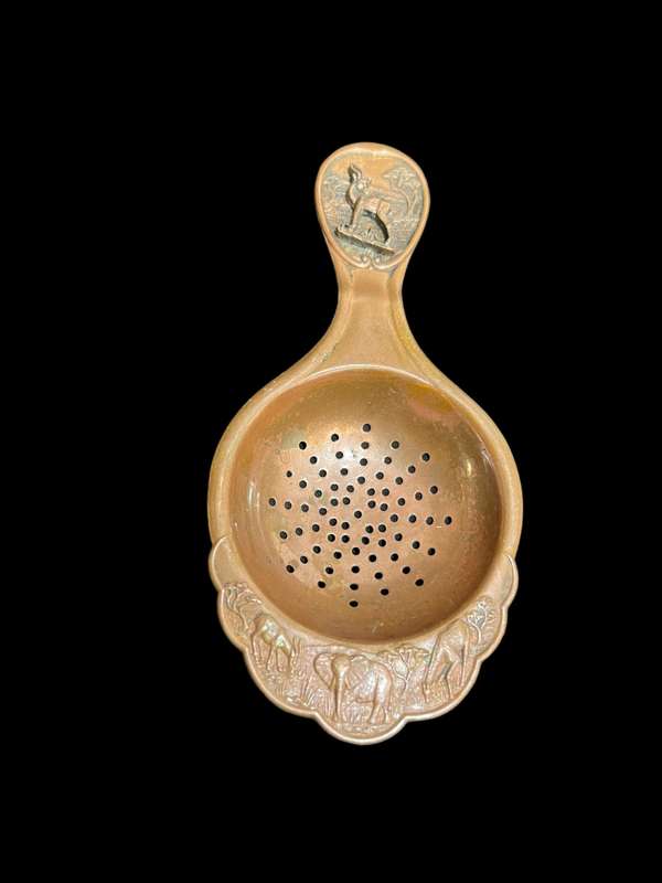 Tea sieve copper