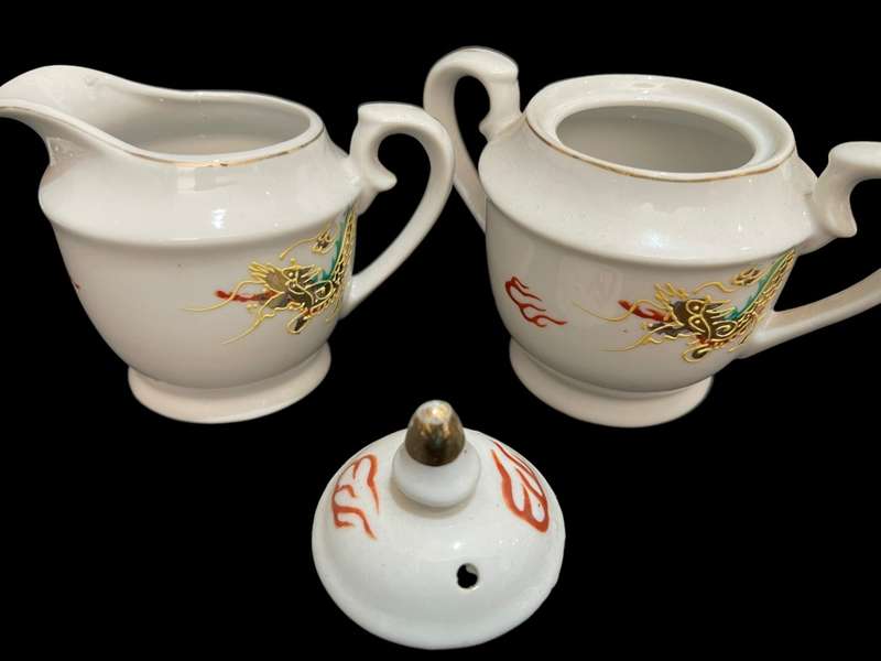 Creamer sugar basin set Oriental
