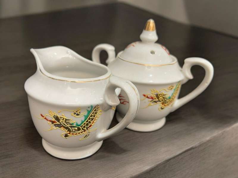 Creamer sugar basin set Oriental