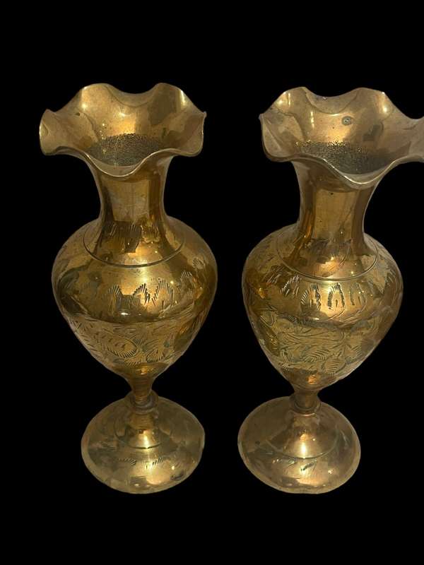 Vases brass set