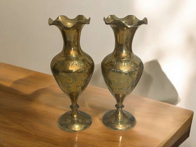 Vases brass set