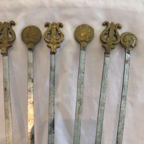 Six Skewer Stock Brass Metal Make Offer