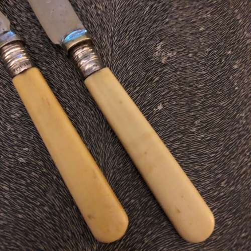 Sterling Silver Cuffed Bone Handle Cutlery(CUT340)