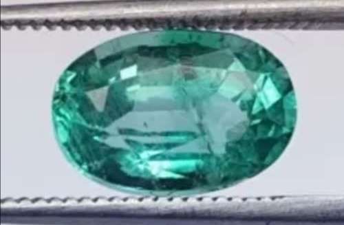 Double lab certified 2.39ct Natural Untreated Columbian Strong Bluish Green Emerald