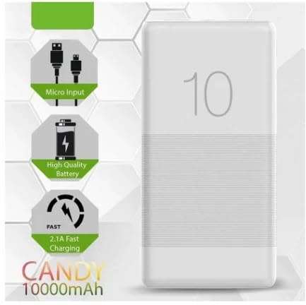 Candy 10000mAh 2USB Power Bank.