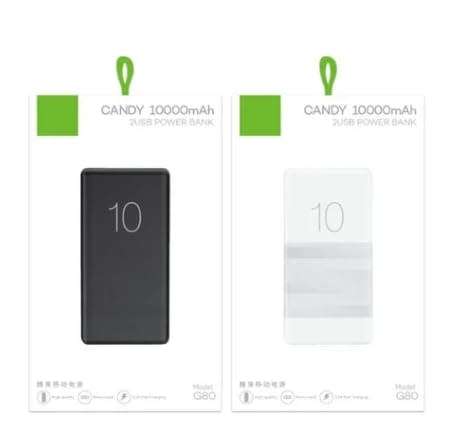 Candy 10000mAh 2USB Power Bank.