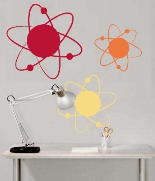 VINYL DECAL - ATOMS - WALL ART*