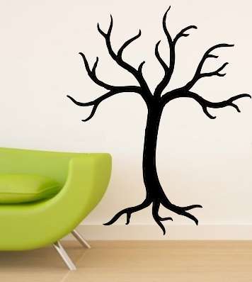 VINYL DECAL - BARE TREE - WALL ART