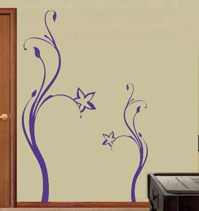 VINYL DECAL - FLOWERS TYPE 8 - WALL ART