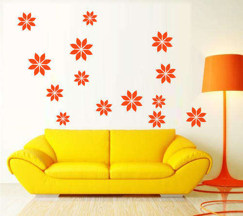 VINYL DECAL - STARRY FLOWERS - WALL ART*