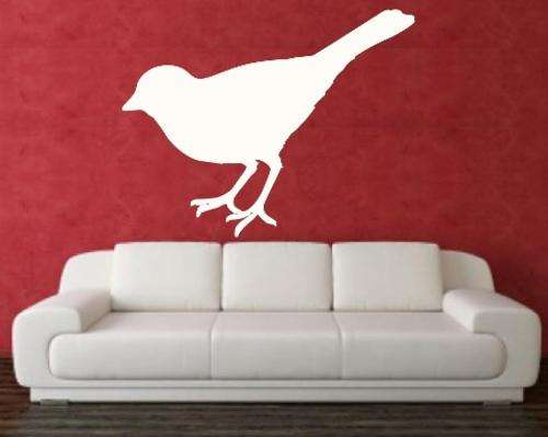 VINYL DECAL - BIRD TYPE 1 - WALL ART - CHOOSE COLOUR