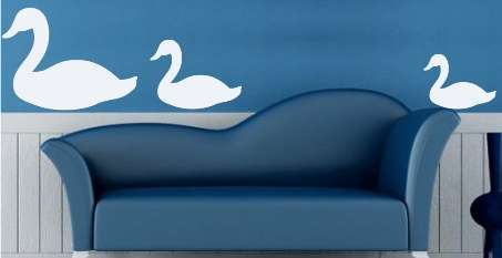 VINYL DECAL - SITTING DUCKS - WALL ART