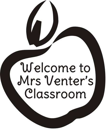 VINYL DECAL - PERSONALISE A TEACHER'S APPLE TYPE 1 - WALL ART