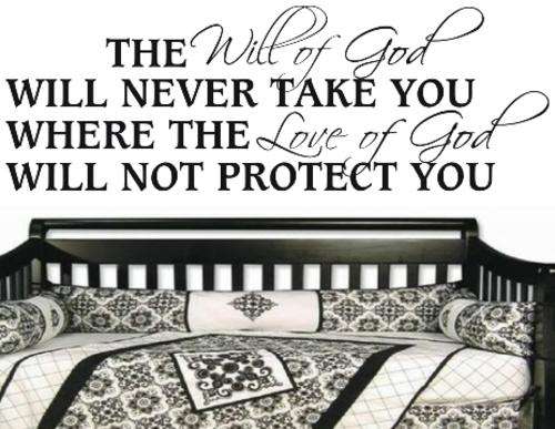 VINYL DECAL - WILL OF GOD INSPIRATIONAL QUOTE 1 - WALL ART