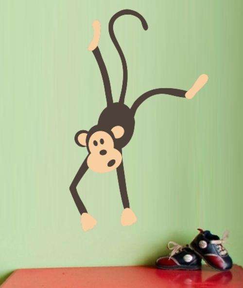 VINYL DECAL - CUTE MONKEY - WALL ART