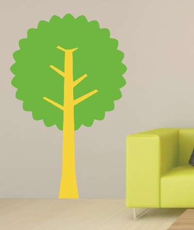 VINYL DECAL - ABSTRACT TREE 6 - WALL ART
