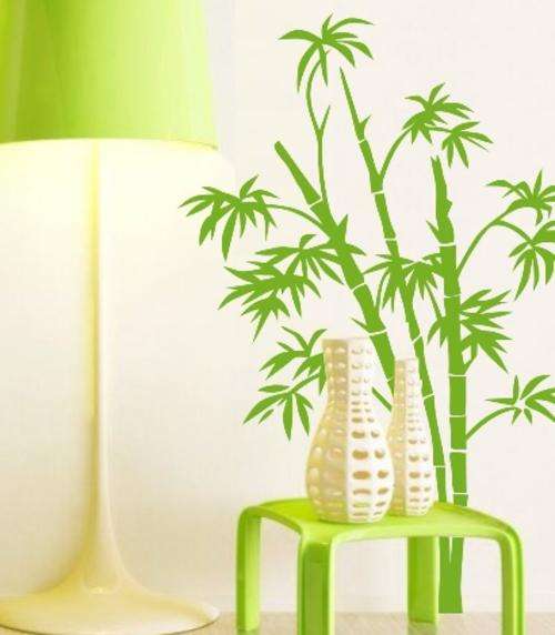 VINYL DECAL - BAMBOO - WALL ART - CHOOSE COLOUR*