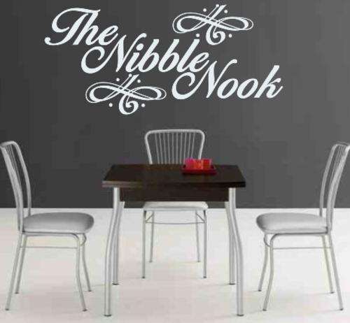 VINYL DECAL - THE NIBBLE NOOK - WALL ART - CHOOSE COLOUR*