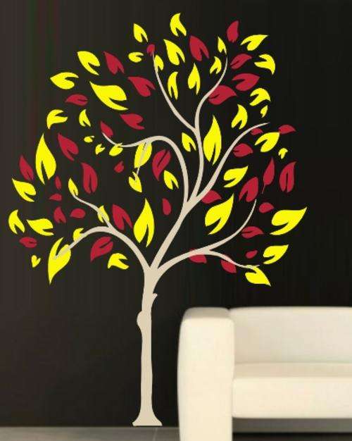 VINYL DECAL - HUGE 1.8M HIGH NARROW TREE - WALL ART - CHOOSE COLOURS*