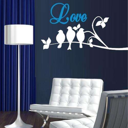 FREE SHIP/LOW COURIER - LOVE BRANCH - WALL STICKER - CHOOSE COLOUR