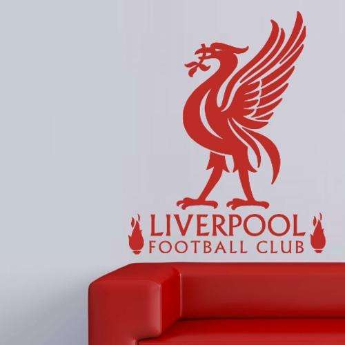 FREE SHIP/LOW COURIER - LIVERPOOL FOOTBALL CLUB DESIGN 2 WALL STICKER - SML 60+ COLOURS