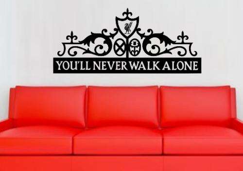 FREE SHIP/LOW COURIER - LIVERPOOL FOOTBALL CLUB DESIGN 4 WALL STICKER - SML 55 COLOURS