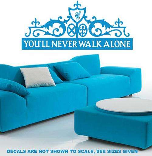 FREE SHIP/LOW COURIER - LIVERPOOL FOOTBALL CLUB DESIGN WALL STICKER - SML 60+ COLOURS