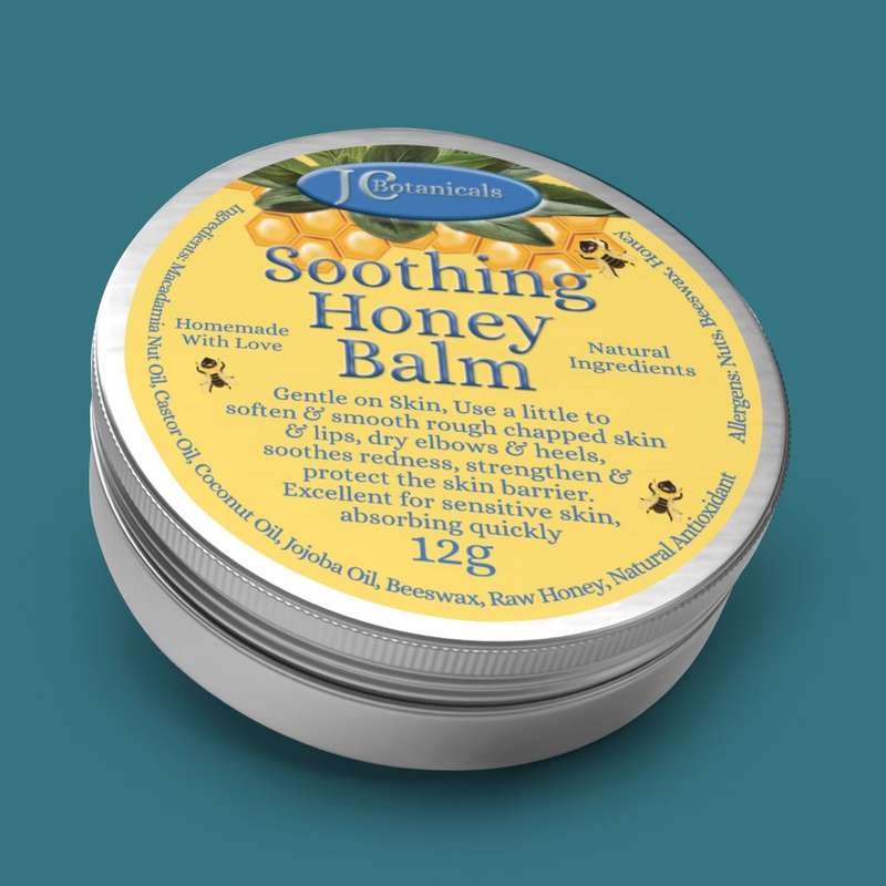 All Natural Soothing Honey Balm Set of Two 50g & 12g - Enhance Healing, Protect Your Skin