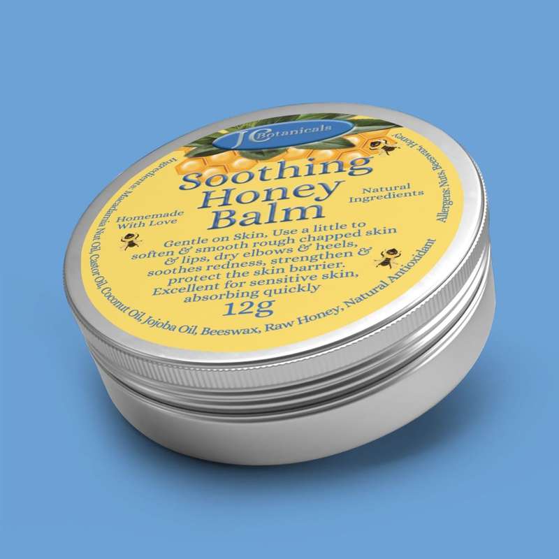 All Natural Soothing Honey Balm Set of Two 50g & 12g - Enhance Healing, Protect Your Skin